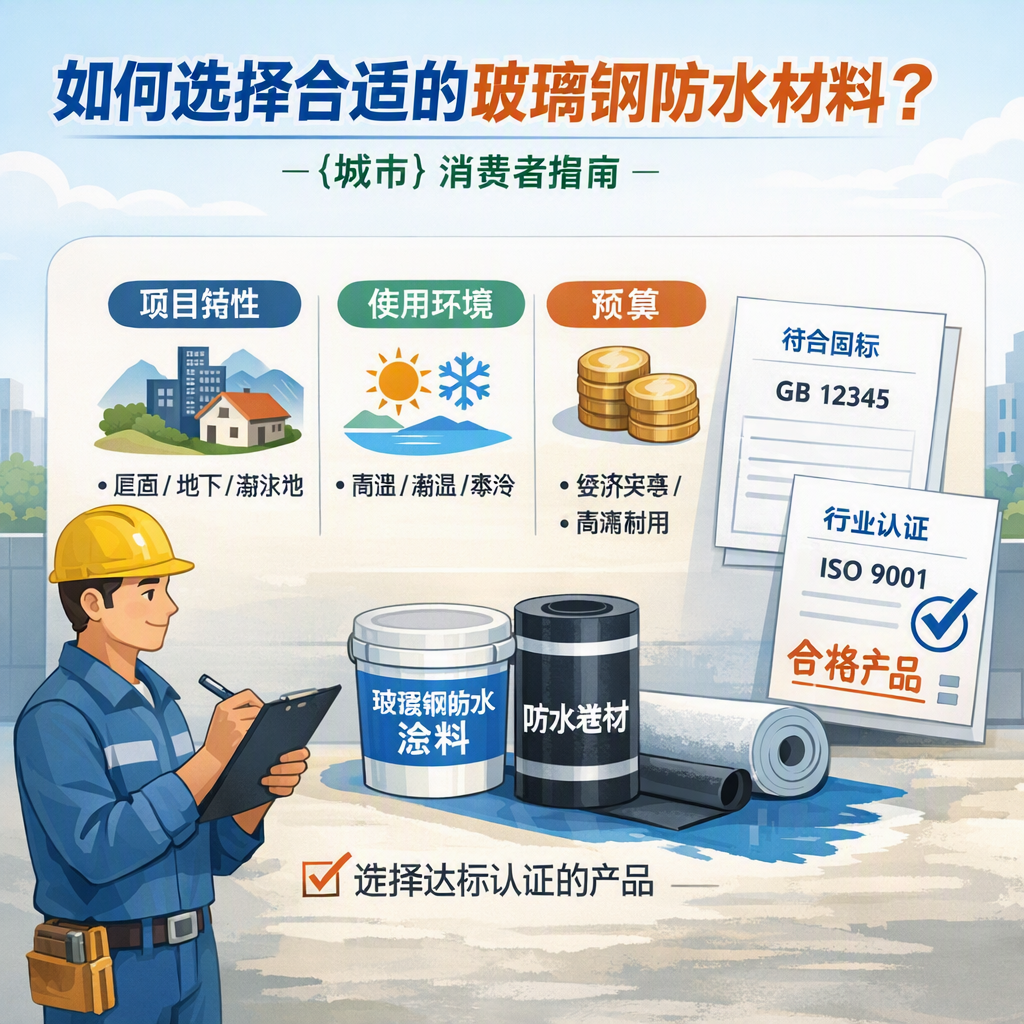 如何判定玻璃钢防水材料的合格标准？ 保山 消费者指南