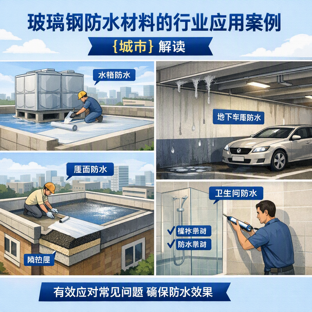 玻璃钢防水材料的行业应用案例，保山解读